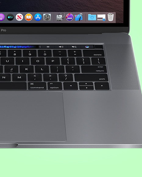 Space Gray MacBook Pro Mockup