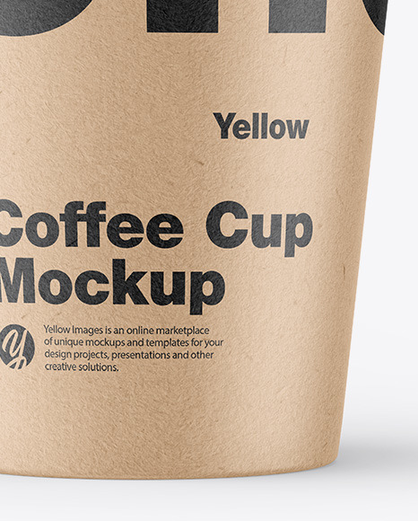 Kraft Coffee Cup Mockup