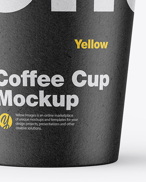 Kraft Coffee Cup Mockup