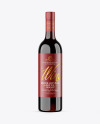 Clear Glass Red Wine Bottle Mockup