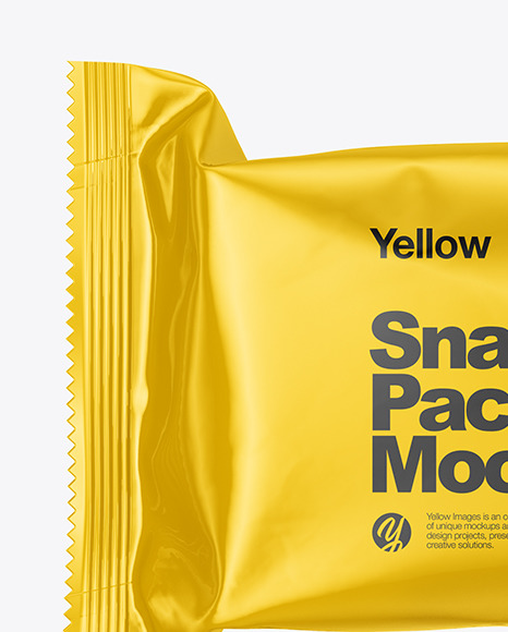 Glossy Snack Bar Mockup