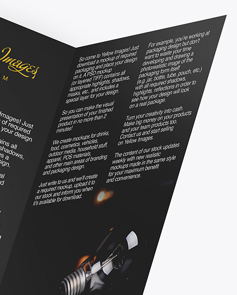 A5 Brochure Mockup