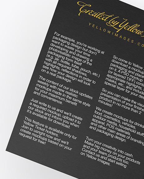 Textured A5 Brochure Mockup