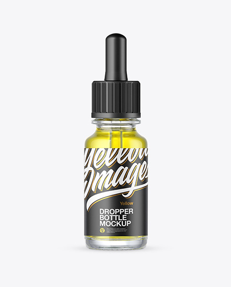 Clear Dropper Bottle Mockup - Oil dropper bottle mockup