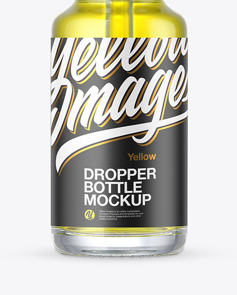 Clear Dropper Bottle Mockup