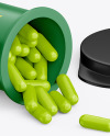 Matte Pills Bottle Mockup