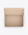 Opened Kraft Box Mockup Opened Kraft Box Mockup