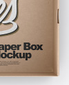 Opened Kraft Box Mockup Opened Kraft Box Mockup