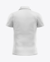 Men’s Polo T-shirt Mockup - Back View