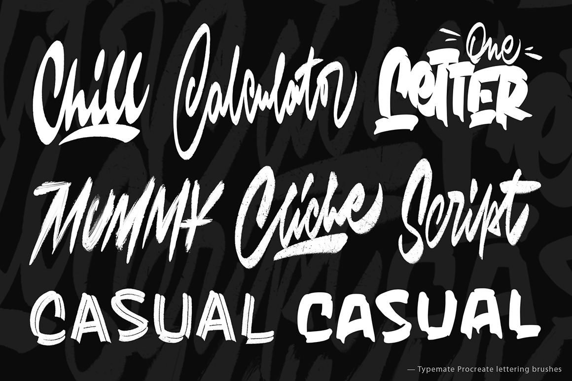 Typemate Procreate Lettering Brushes Typemate Procreate Lettering Brushes