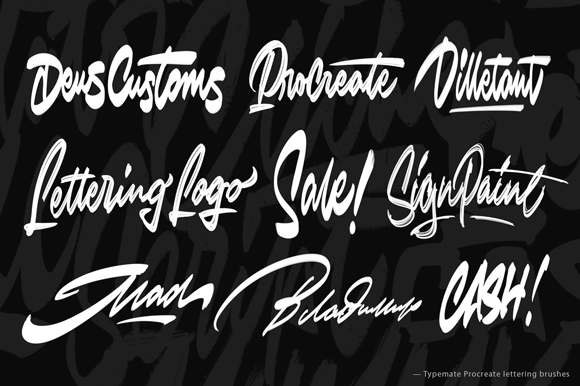 Typemate Procreate Lettering Brushes