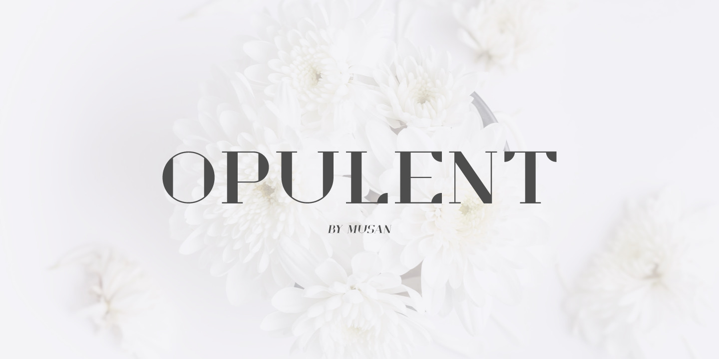 Opulent - Classy Modern Serif Font Display