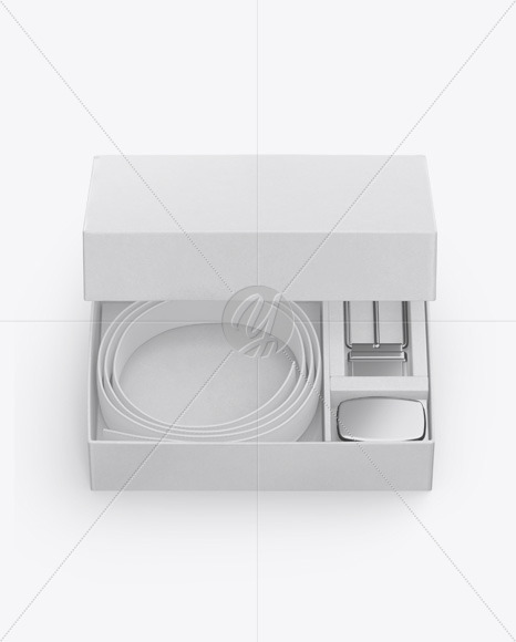 Kraft Belt Box Mockup