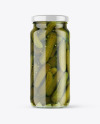 Pickled Cucumbers Jar Mockup