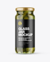 Pickled Cucumbers Jar Mockup