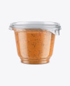 Plastic Cup w/ Sauce Mockup