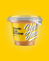 Plastic Cup w/ Sauce Mockup