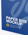 Paper Box Mockup - Half Side View