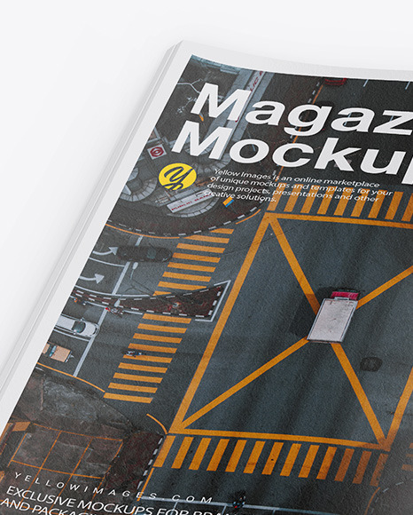 Textured A4 Magazine Mockup