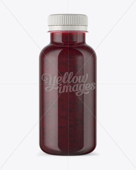 Berry Smoothie Bottle Mockup