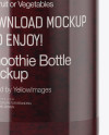Berry Smoothie Bottle Mockup