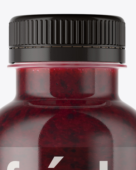 Berry Smoothie Bottle Mockup