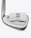 Golf Iron With Impact Improver Mockup - Back View