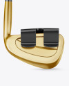 Golf Iron With Impact Improver Mockup - Back View Golf Iron With Impact Improver Mockup - Back View