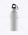 500ml Matte Sport Bottle With Carabiner Mockup - Eye-Level Shot