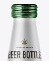 40oz Clear Glass Bottle w/ Dark Irish Beer Mockup