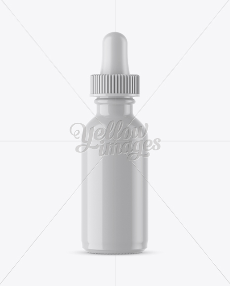 Ceramic E-Liquid Bottle Mockup