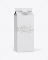 0.5 gal Milk Carton Mockup - Halfside View