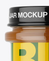 Nut Butter Glass Jar Mockup - Eye-Level Shot