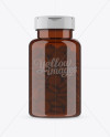 Amber Pill Bottle Mockup - Front View