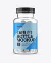 Clear Pill Bottle Mockup - Front View