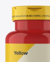 Glossy Pill Bottle Mockup - Front View