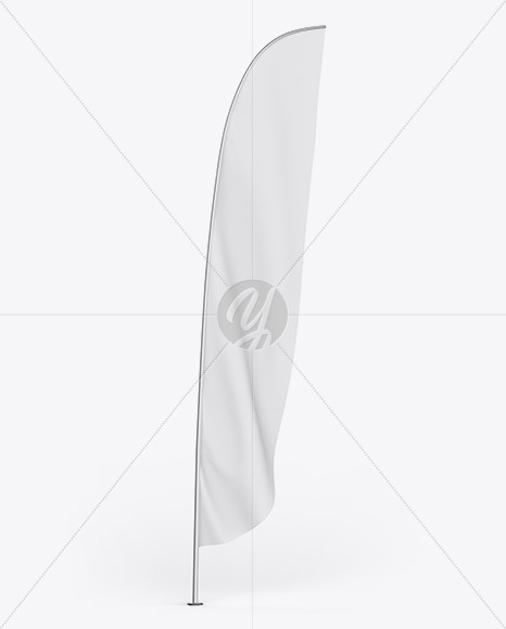 Matte Convex Flag Mockup