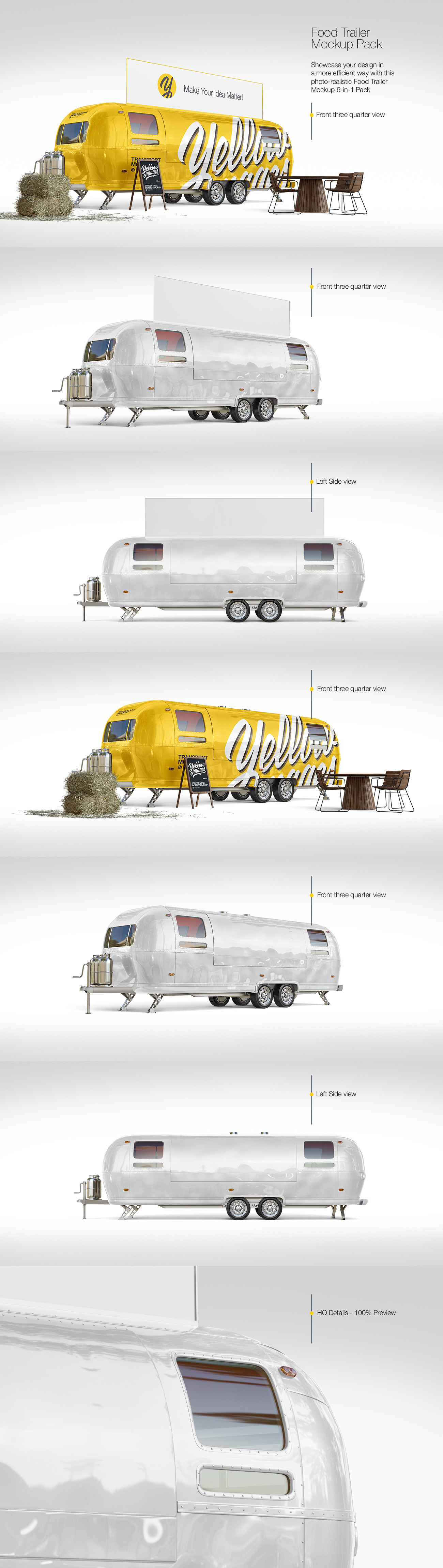 Food Trailer Mockup Pack Food Trailer Mockup Pack