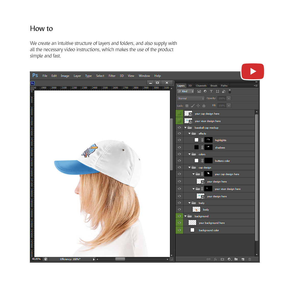 Baseball Cap Mockup