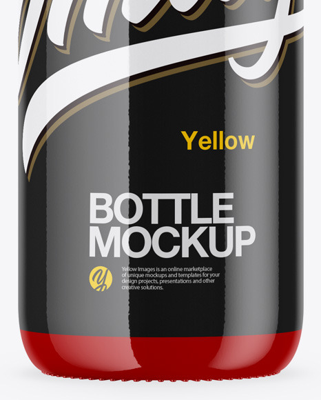Plastic Glossy Bottle Mockup Plastic Glossy Bottle Mockup