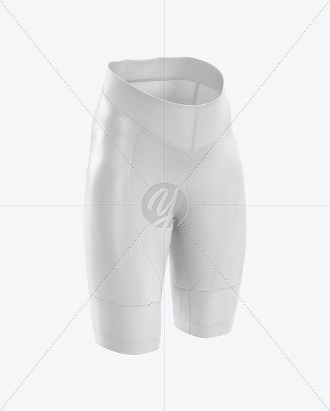 Women’s Cycling Shorts mockup (Right Half Side View)