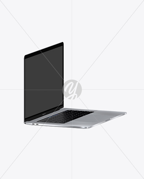 Silver Macbook Pro Mockup