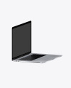 Silver Macbook Pro Mockup