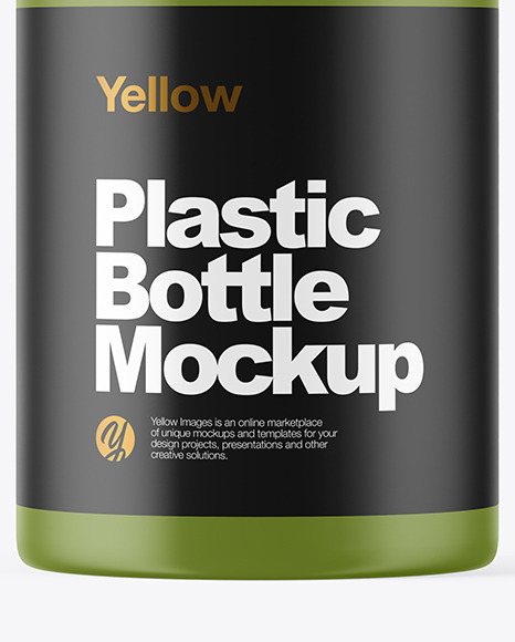 Matte Plastic Bottle with Pump Mockup