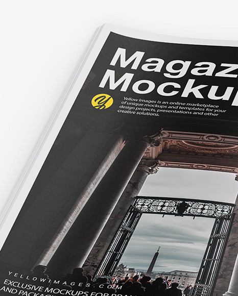 Matte A4 Magazine Mockup