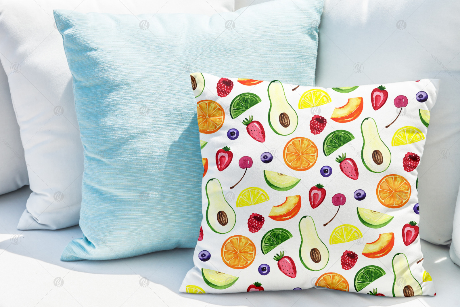 Fruits. Watercolor set. Clipart Fruits. Watercolor set. Clipart