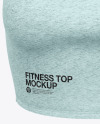 Melange Women&#039;s Fitness Top Mockup