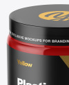 Glossy Plastic Jar Mockup