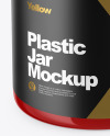 Glossy Plastic Jar Mockup