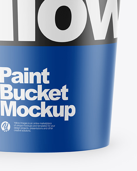 Matte Bucket Mockup